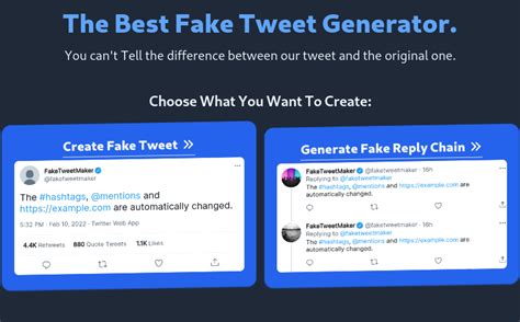 fake tweet generator with reply